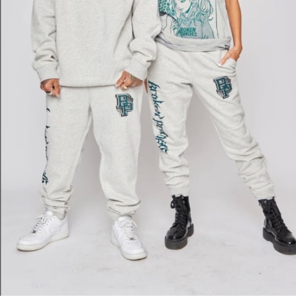 Brand New Broken Promises “ Poor Sport ” Sweatpants NWT - Picture 2 of 7